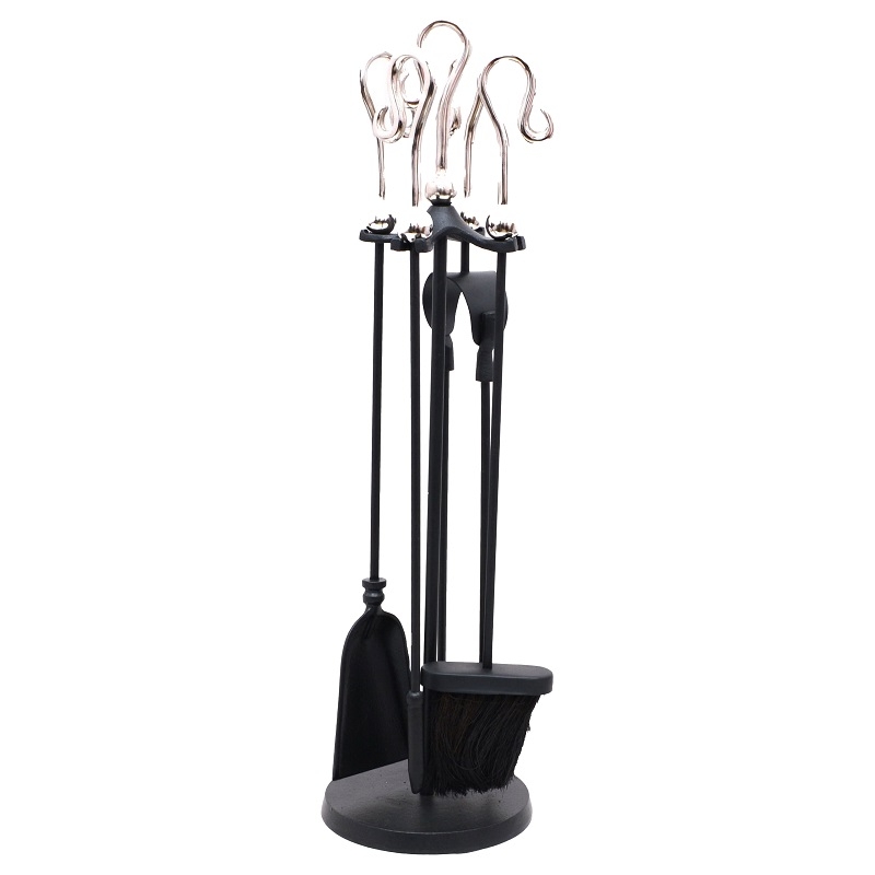 chrome crook handled companion set