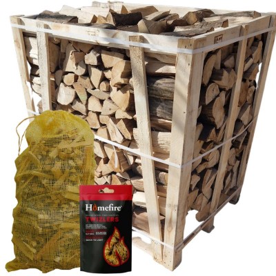 KILN DRIED LOGS UK - 1.2M3 CRATE OF HORNBEAM  - NATIONWIDE DELIVERY